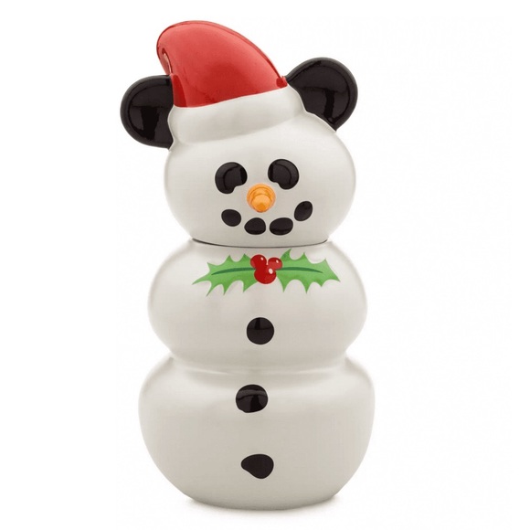 Disney‎ Classics Christmas Mickey Snowman Cookie Jar - Picture 1 of 3